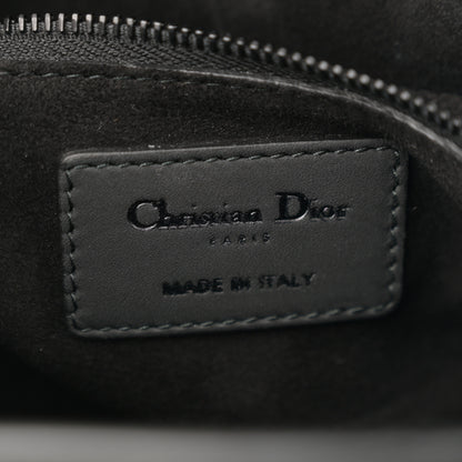 Christian Dior Matte Calfskin Cannage Studded Medium Supple Lady Dior Ultra Black 6 of 11