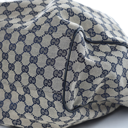 Gucci Monogram Calfskin Large Sukey Tote Beige Blue 9 of 10