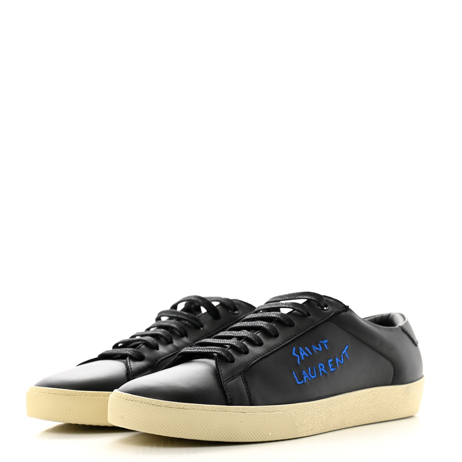 Saint Laurent Calfskin Court Classic Sneakers 41 Black 4 of 10