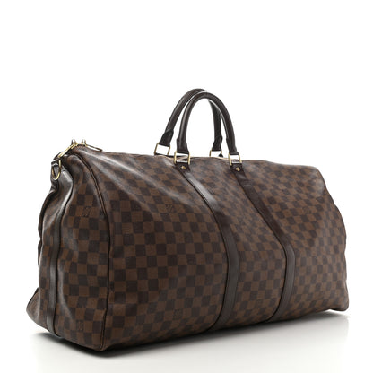 Louis Vuitton Damier Ebene Keepall Bandouliere 55 2 of 17