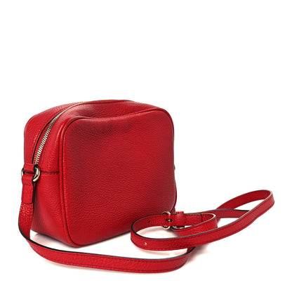 Gucci Pebbled Calfskin Small Soho Disco Bag Tabasco Red 3 of 12