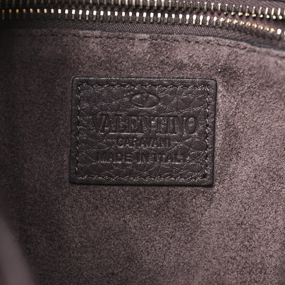 Valentino Garavani Grained Calfskin Rockstud Bucket Bag Vinaccia 6 of 9