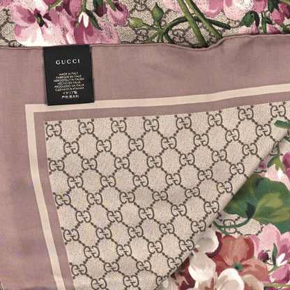 Gucci Modal Silk GG Blooms Shawl Scarf Mauve 3 of 3
