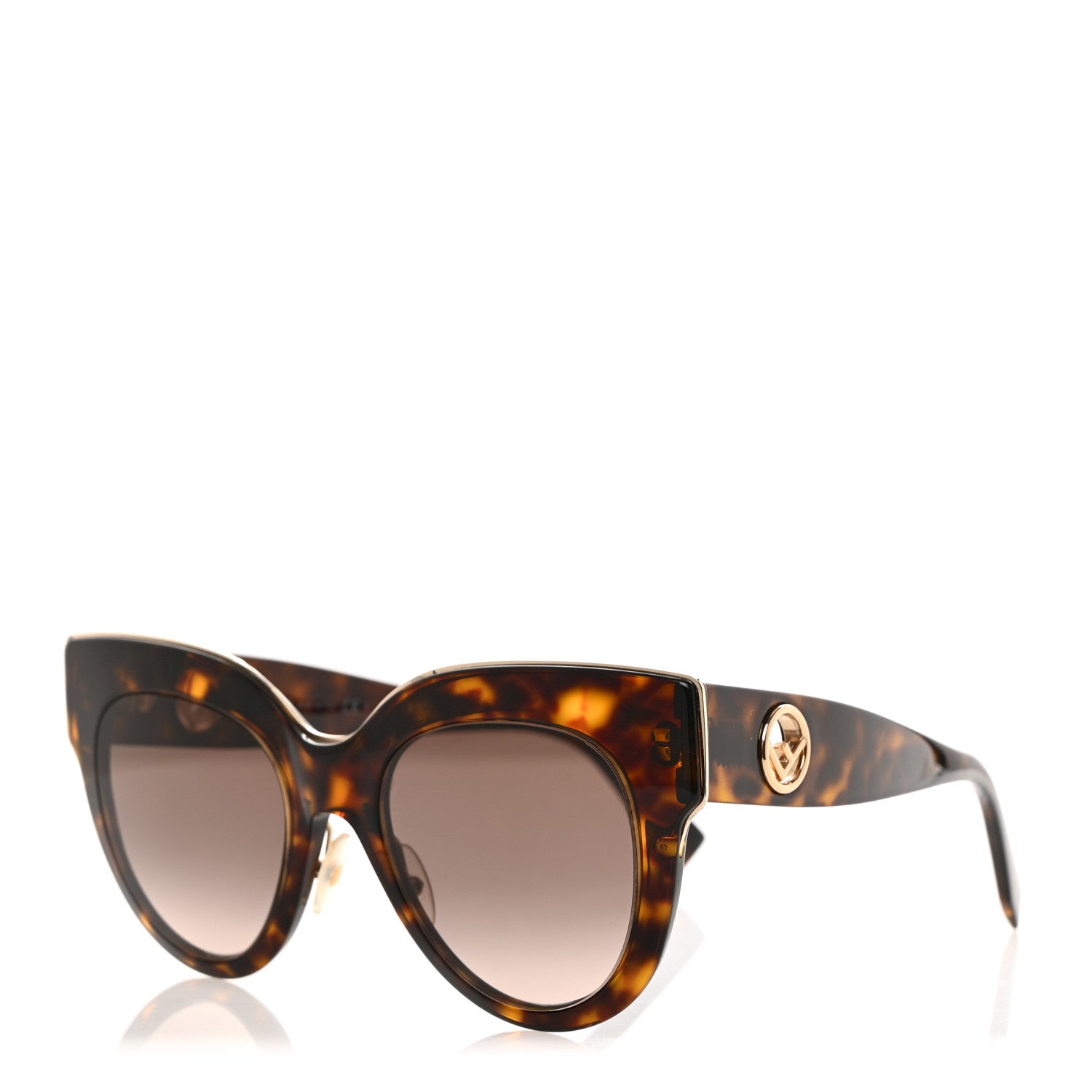 Fendi Acetate F is Fendi Cat Eye Sunglasses FF 0360/G/S Havana 1 of 7