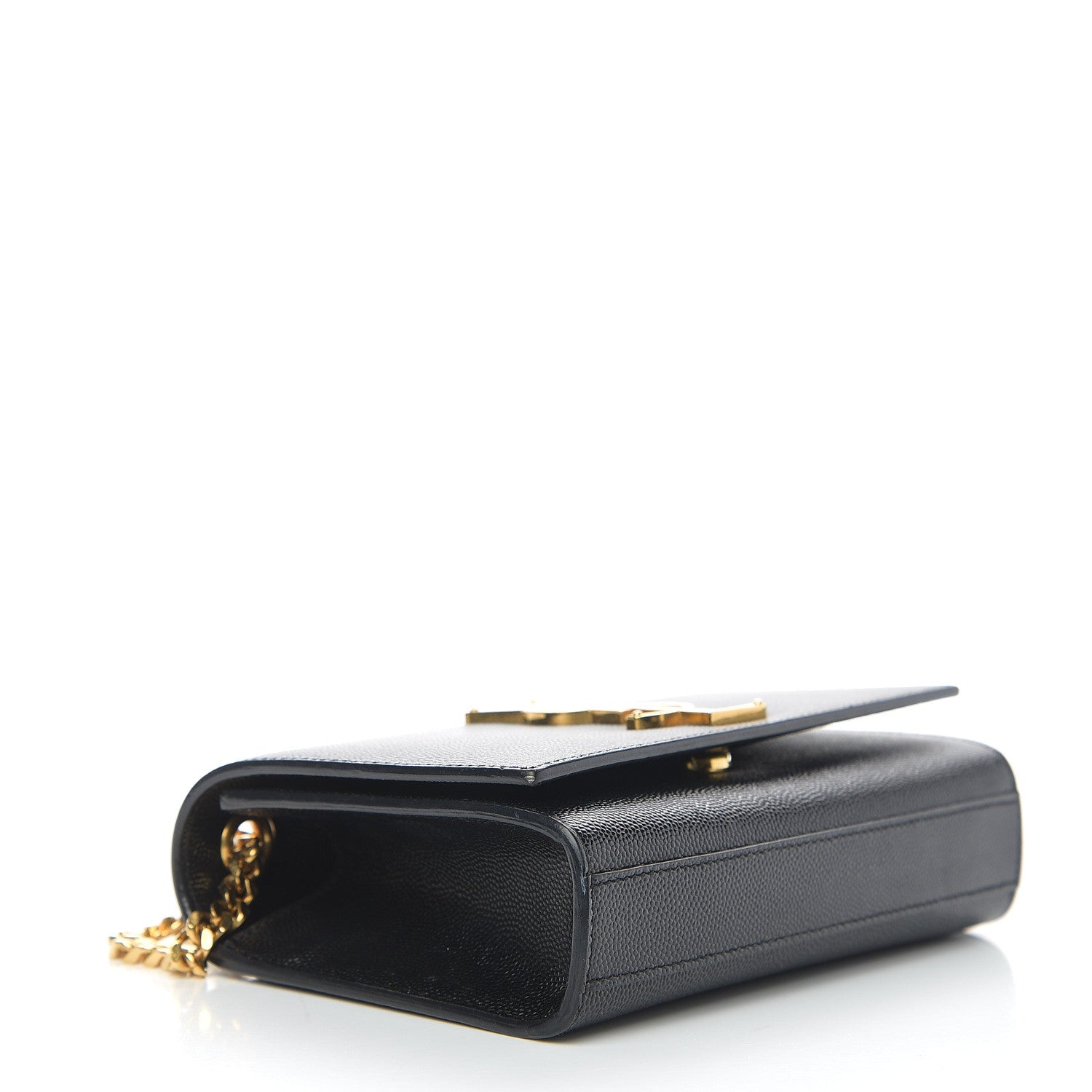 Saint Laurent Grain De Poudre Small Monogram Kate Satchel Black 3 of 8