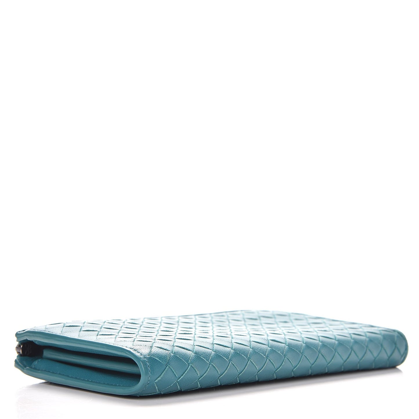 Nappa Intrecciato Wristlet Zip Wallet Canard