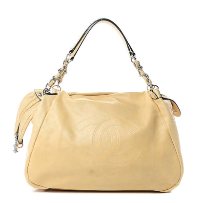 Chanel Lambskin Large Edgy Hobo Beige 1 of 16
