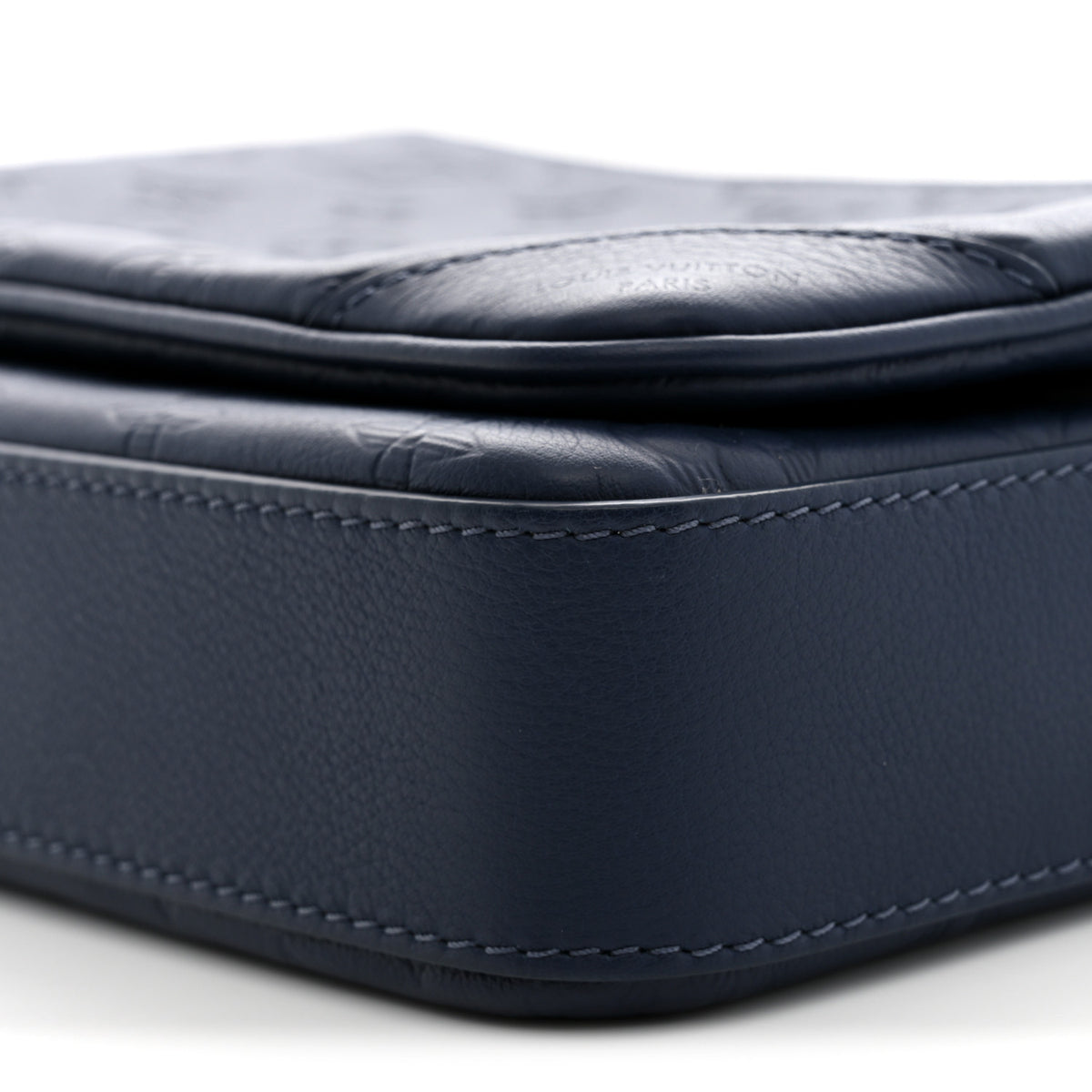 Louis Vuitton Calfskin Monogram Shadow Trio Messenger Navy 9 of 9