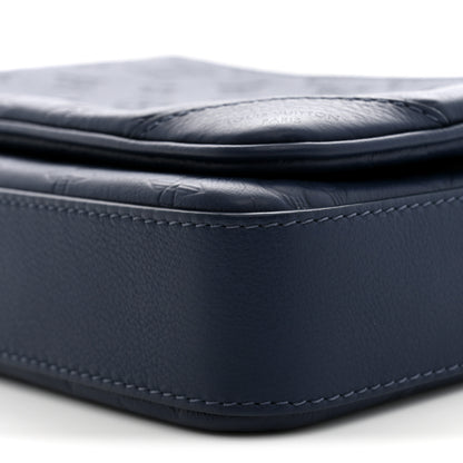 Louis Vuitton Calfskin Monogram Shadow Trio Messenger Navy 9 of 9