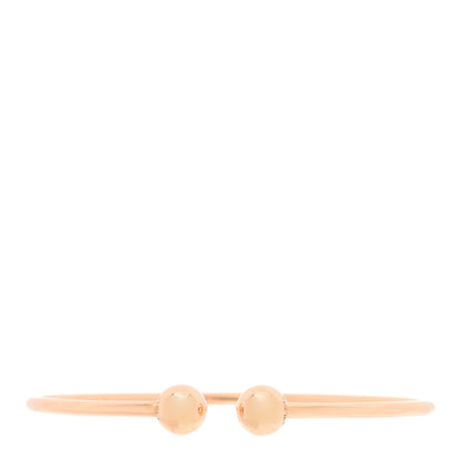 Tiffany 18K Rose Gold 8mm HardWear Ball Wire Bracelet 1 of 3