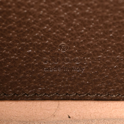 Gucci GG Supreme Monogram Textured Calfskin Web Mini Ophidia Half Moon Hobo Beige Ebony New Acero 6 of 9