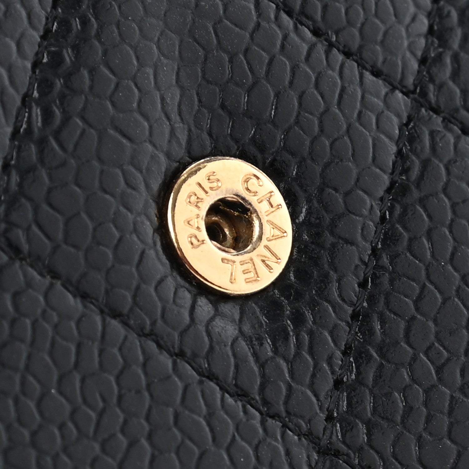 Chanel Caviar Quilted Large Gusset Flap Wallet Black 14 of 17