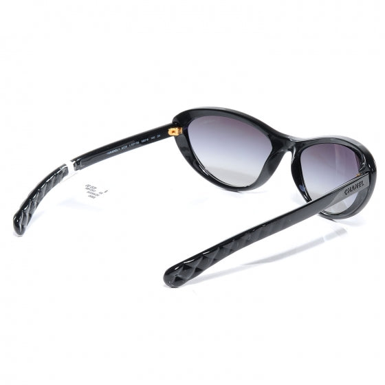 Cat Eye Chain Sunglasses 6039 Black