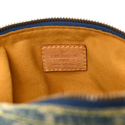 Louis Vuitton Monogram Denim Baggy PM Blue 6 of 9