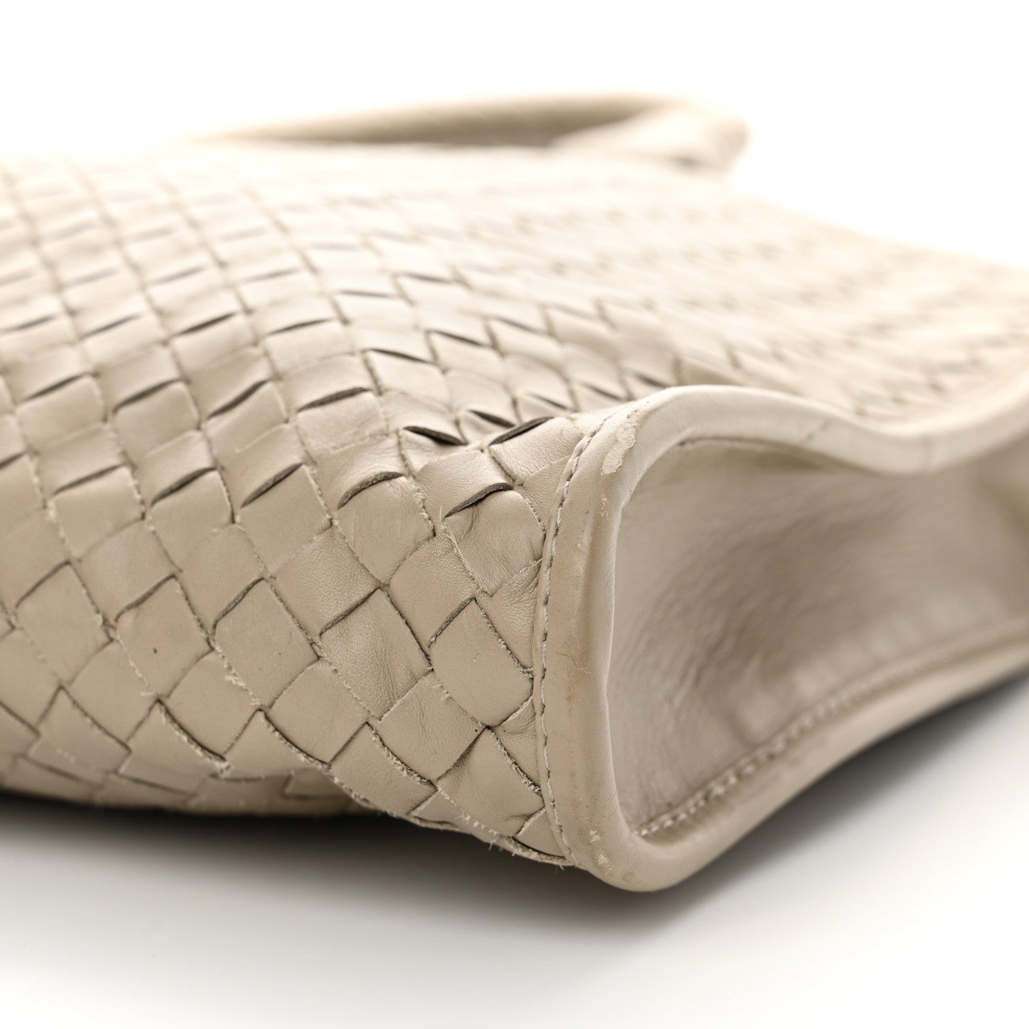 Bottega Veneta Calfskin Leggero Intrecciato Briefcase Mink 10 of 11