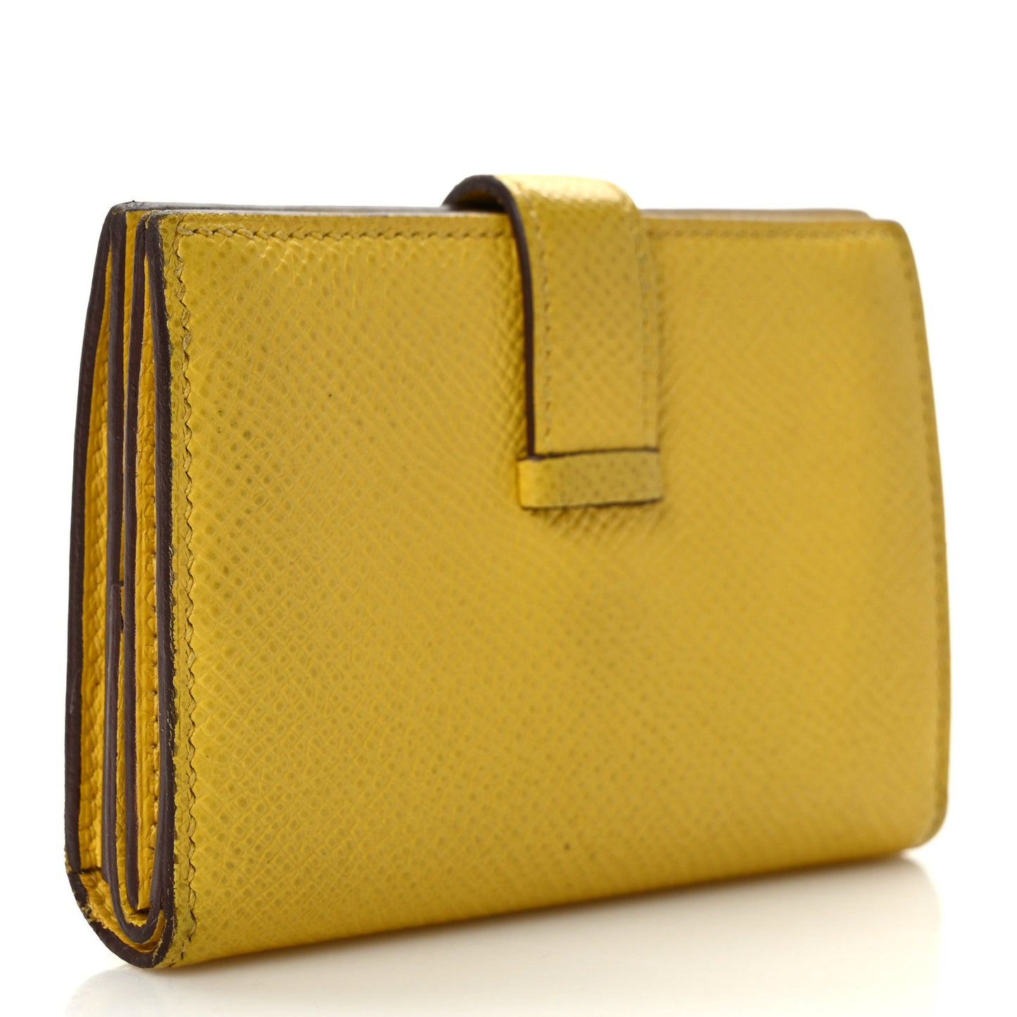Epsom Mini Bearn Wallet Jaune Ambre