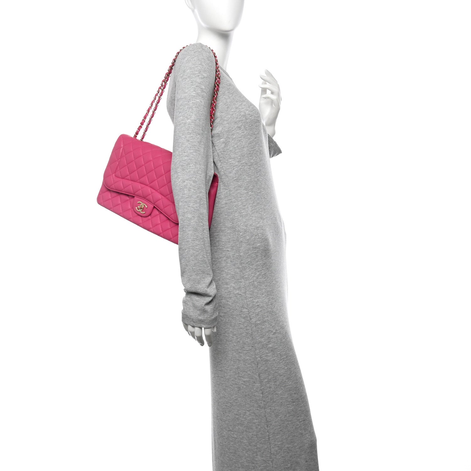 Chanel Lambskin Quilted Medium Mademoiselle Chic Flap Fuchsia 2 of 14