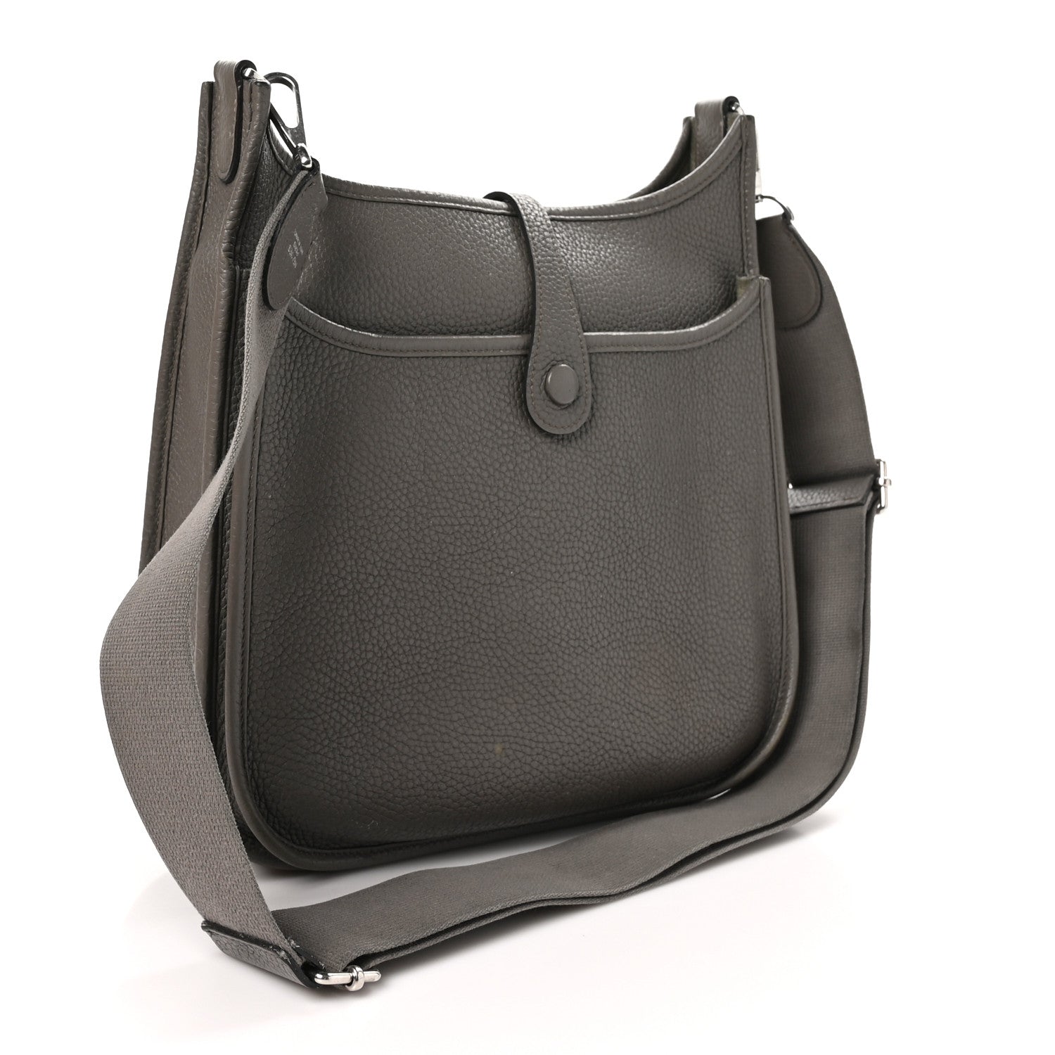 Hermes Taurillon Clemence EVELYNE III PM Etain 3 of 11