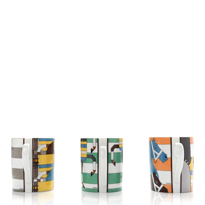 Hermes Porcelain Rocabar Mug Set of 3 4 of 10