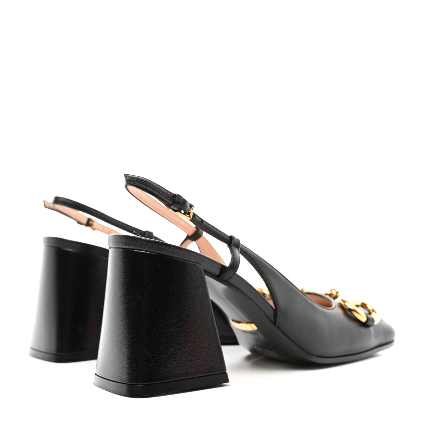 Malaga Kid Horsebit 75mm Slingback Pumps 36 Black