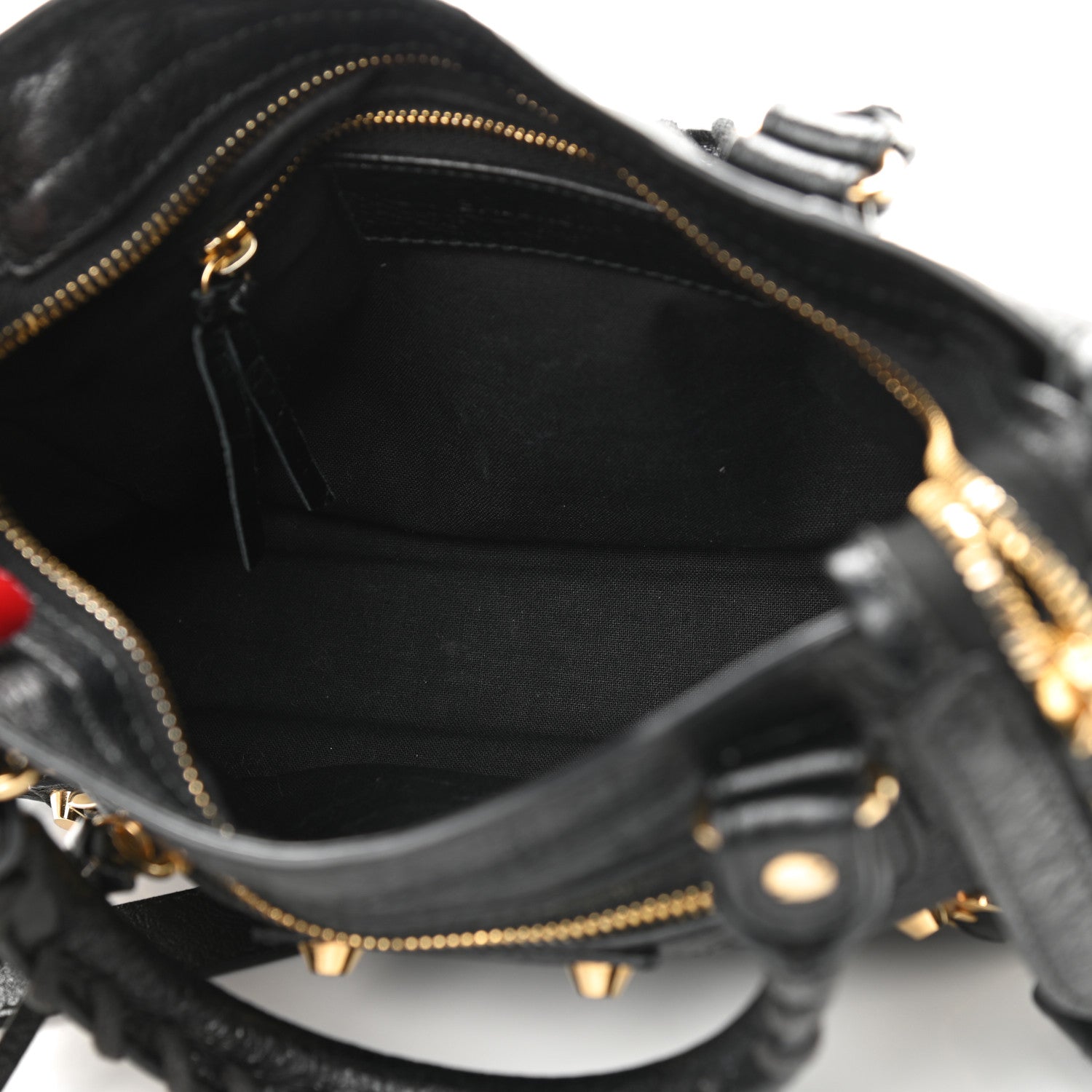 Balenciaga Agneau Classic Gold Hardware Mini City Black 4 of 9