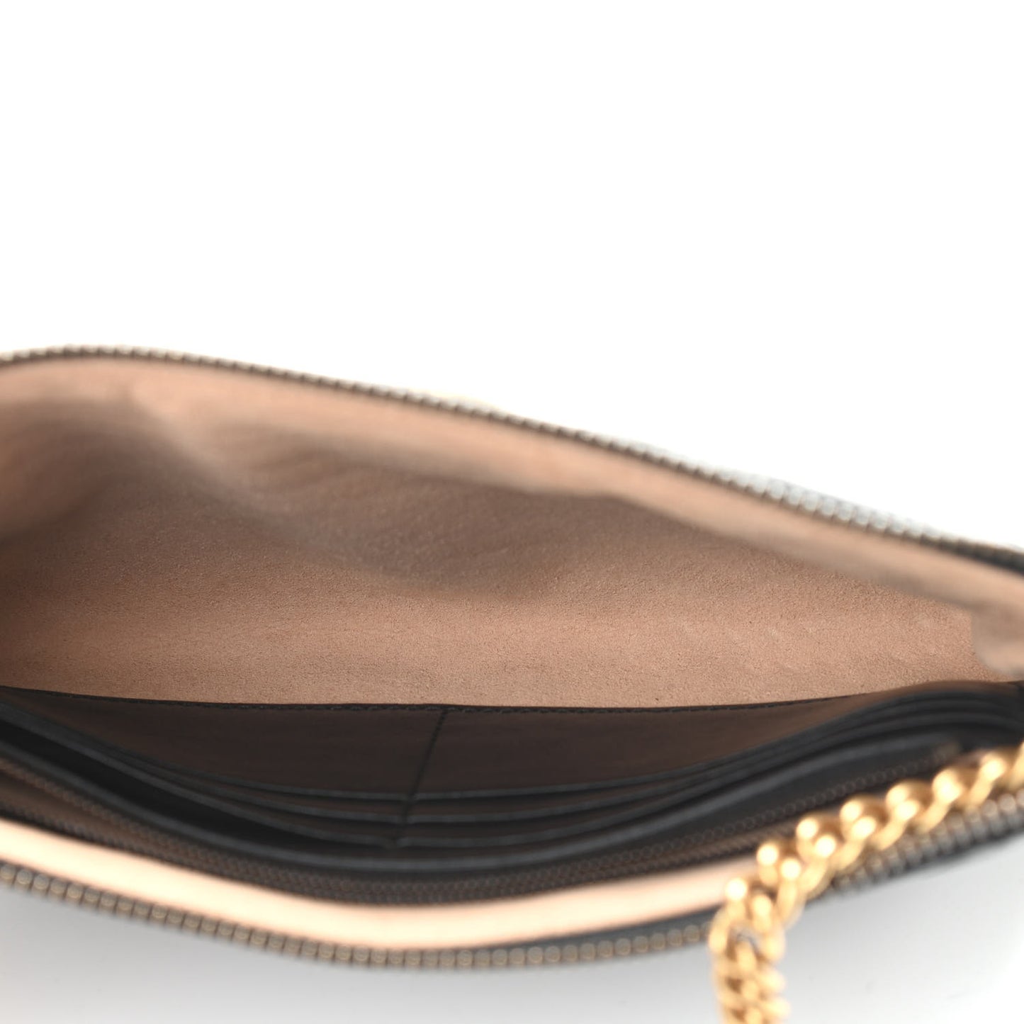 Calfskin Matelasse Mini GG Marmont Chain Bag Black