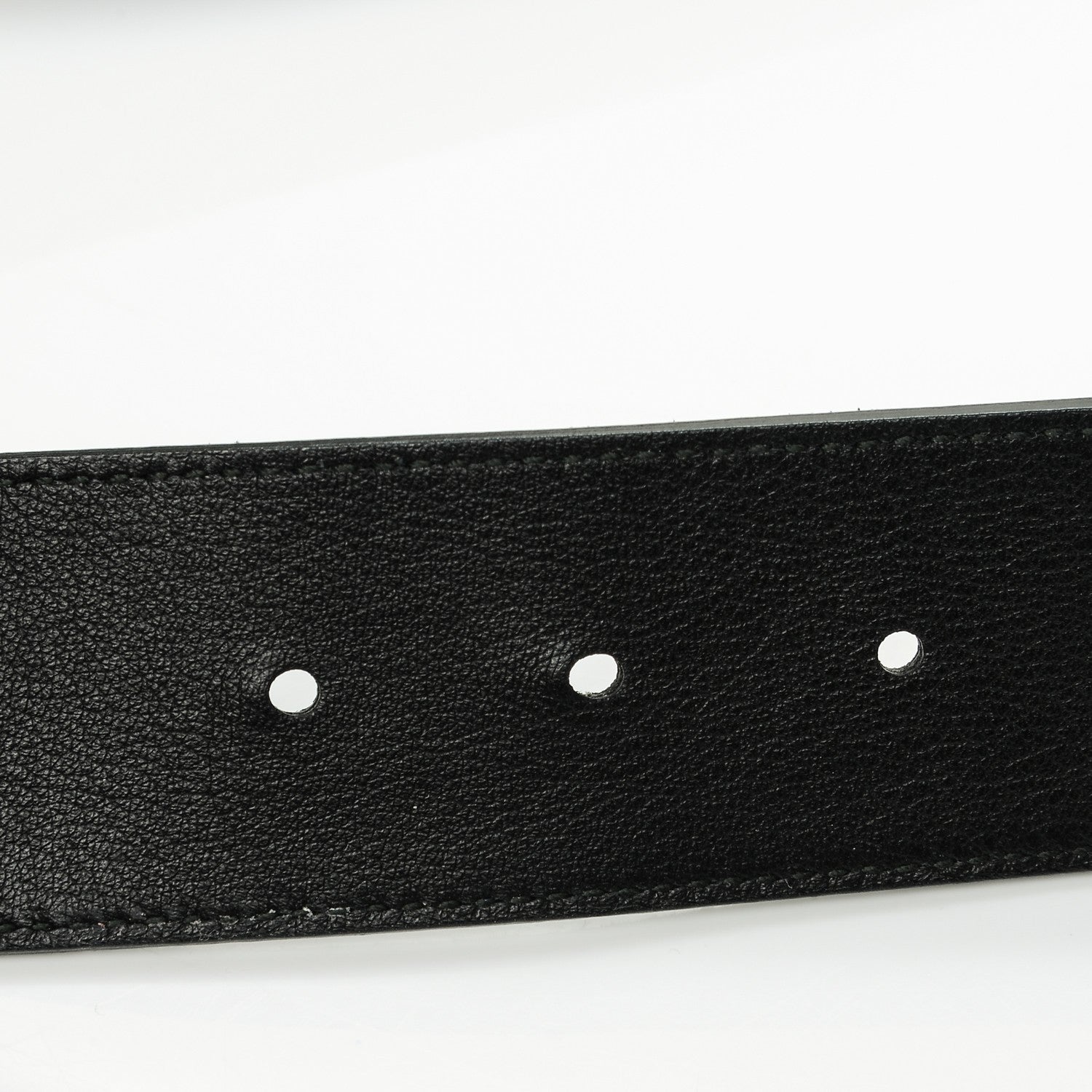 Gucci Suede Calfskin Marmont Clover Belt 90 36 Black 6 of 8