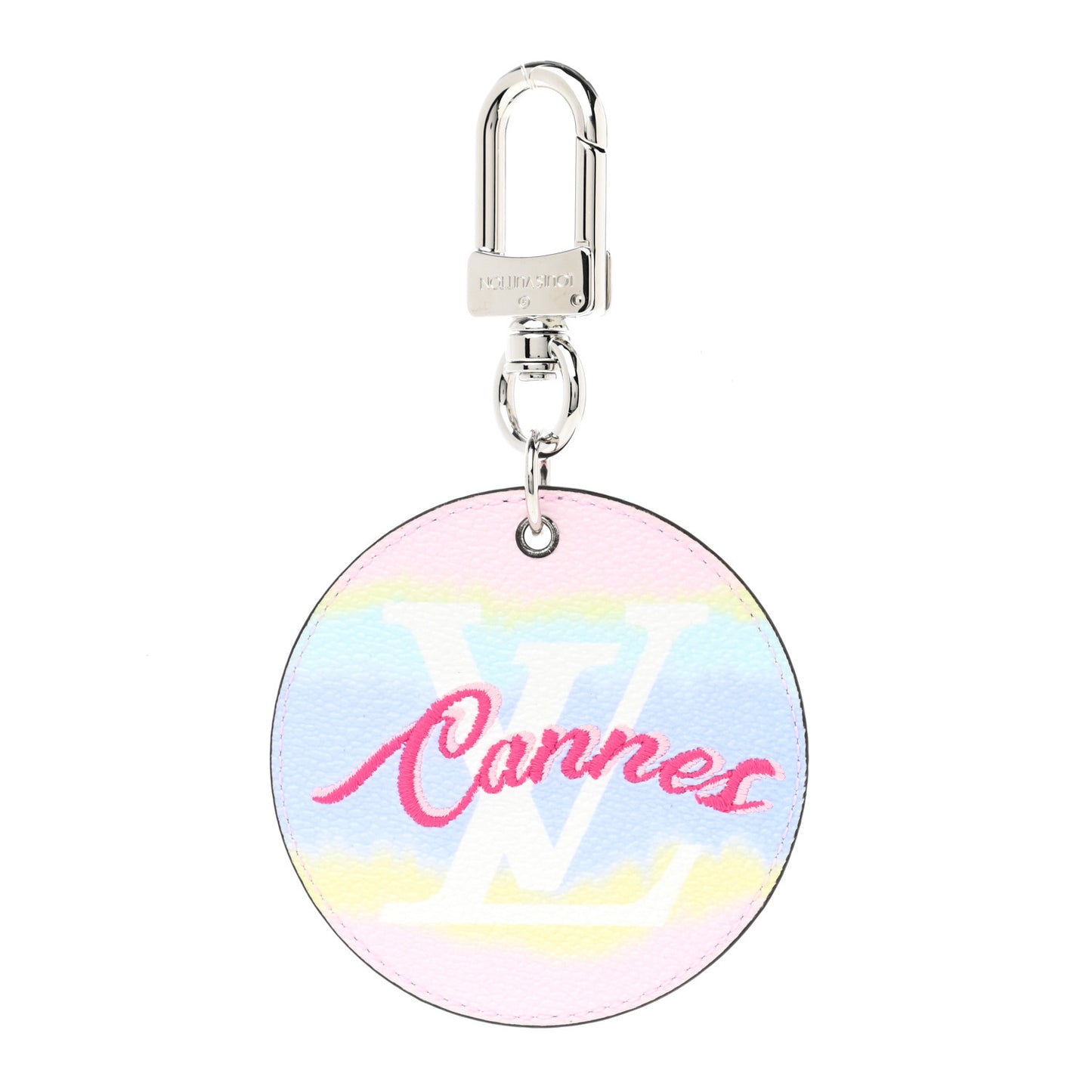 Monogram Escale Cannes Bag Charm Key Holder Pastel