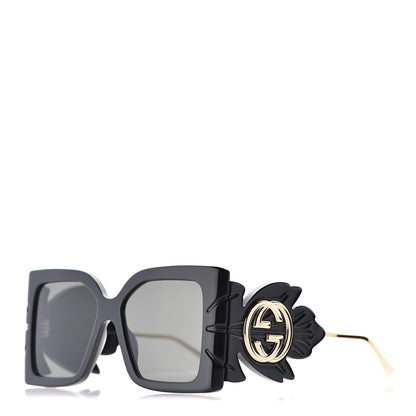 Gucci Acetate Square Frame Wing Sunglasses GG0535S Black 1 of 9