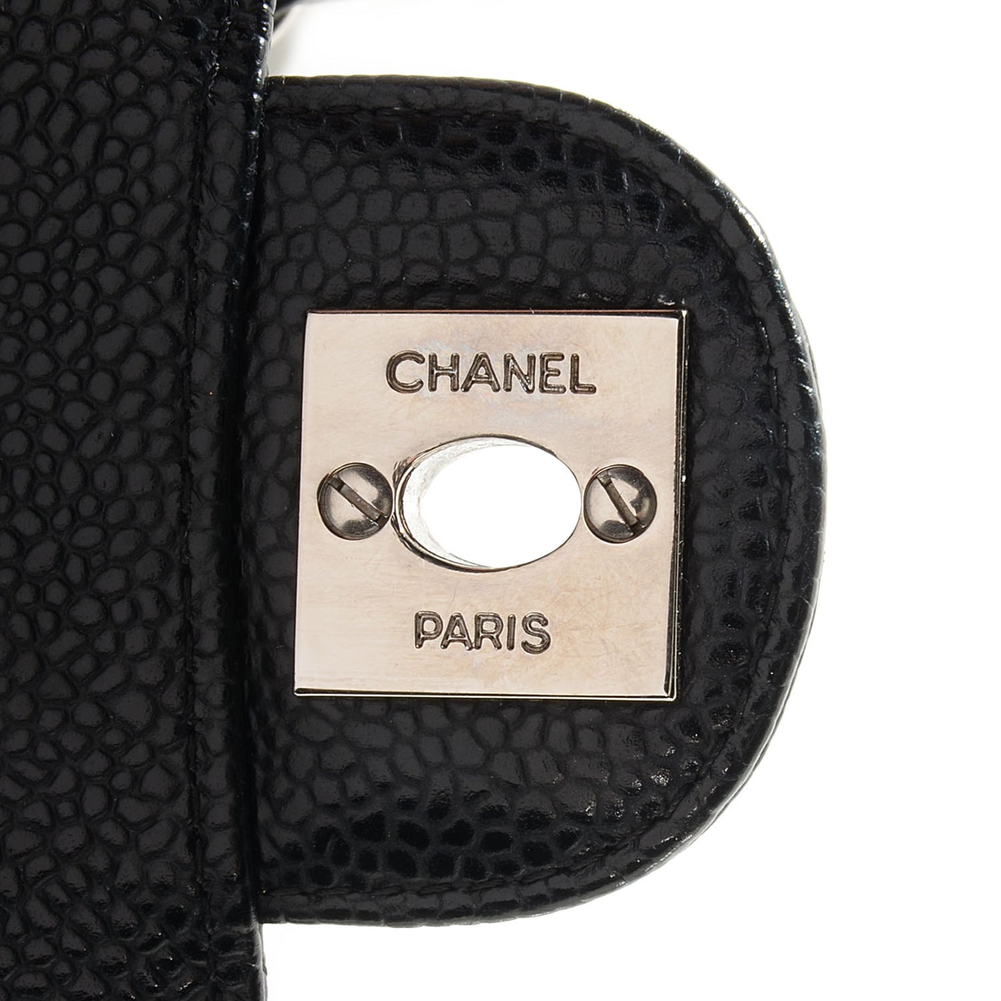 Caviar Quilted Mini Square Flap Bag Black
