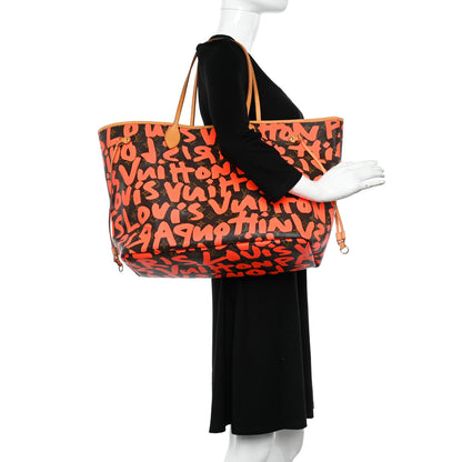 Louis Vuitton Monogram Graffiti Neverfull GM Orange 2 of 10