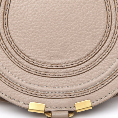 Chloe Calfskin Mini Marcie Round Crossbody Bag Abstract White 9 of 12