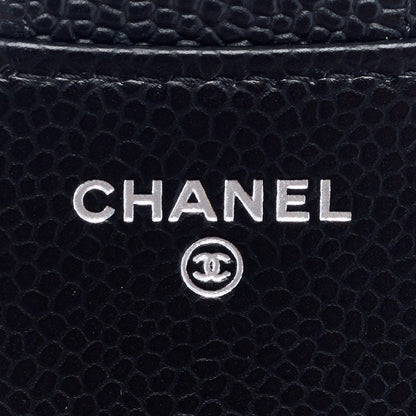 Chanel Caviar Quilted Compact Flap Wallet Black 6 of 7