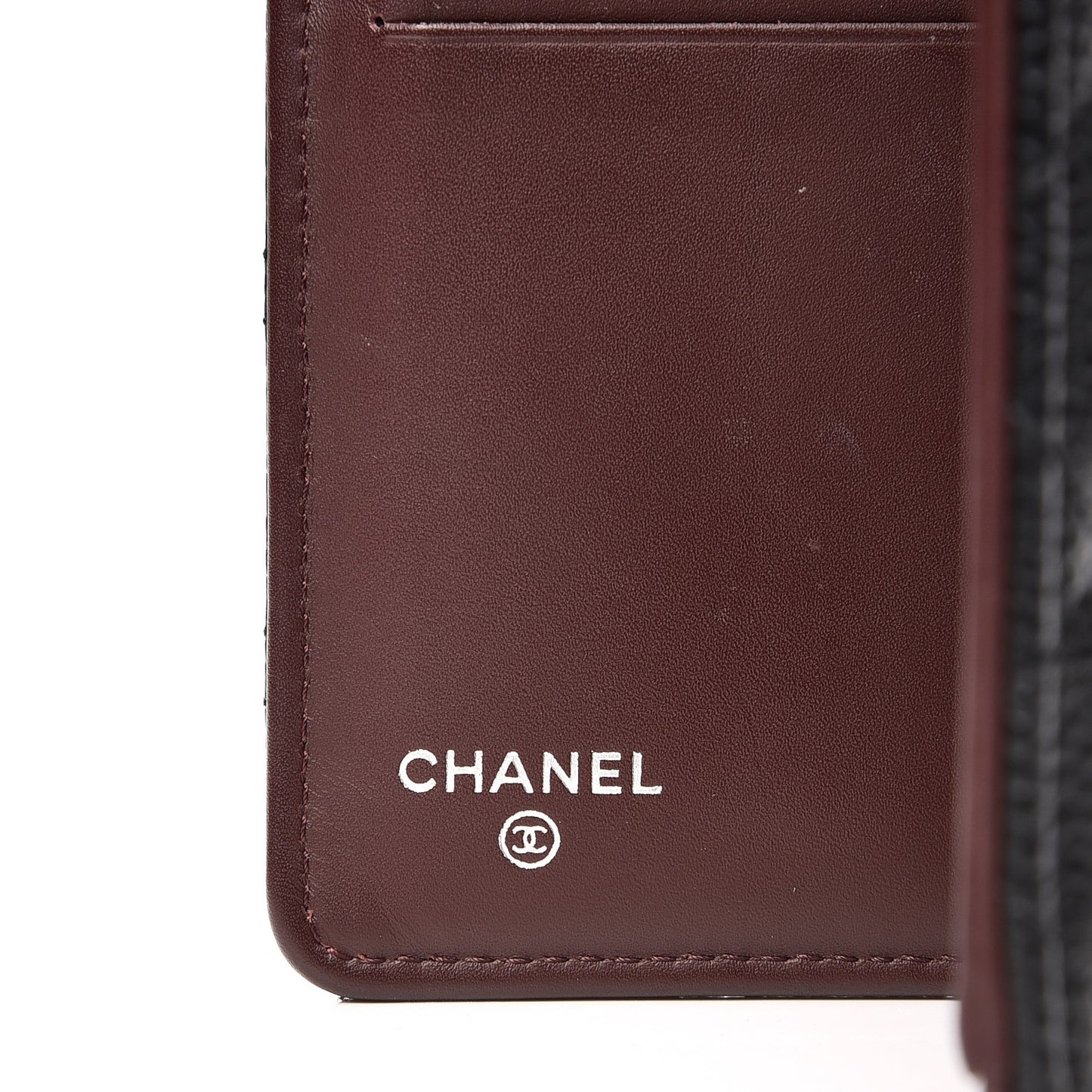 Caviar Quilted Yen Wallet Black