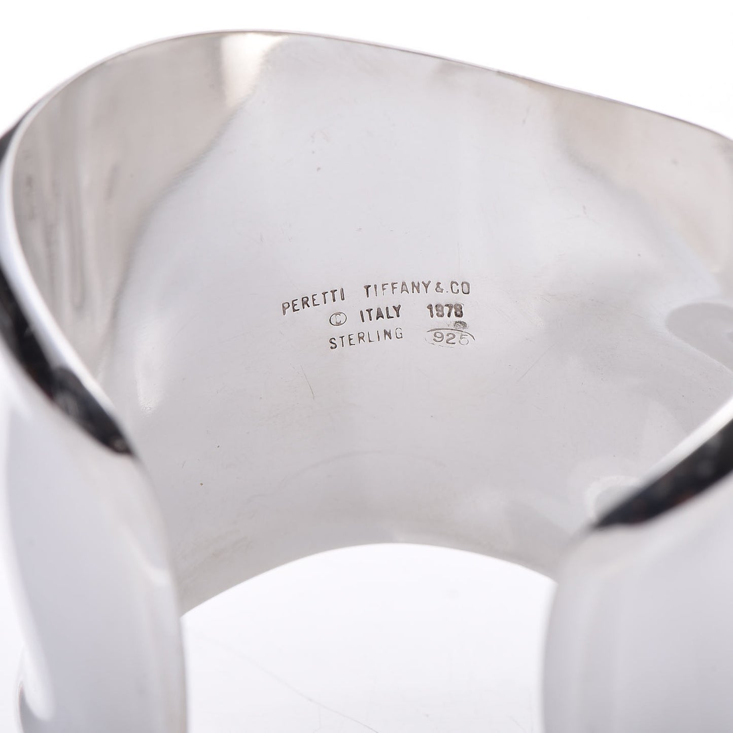 Sterling Silver Medium Elsa Peretti Right Wrist Bone Cuff Bracelet
