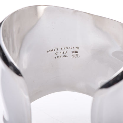 Tiffany Sterling Silver Medium Elsa Peretti Right Wrist Bone Cuff Bracelet 4 of 4