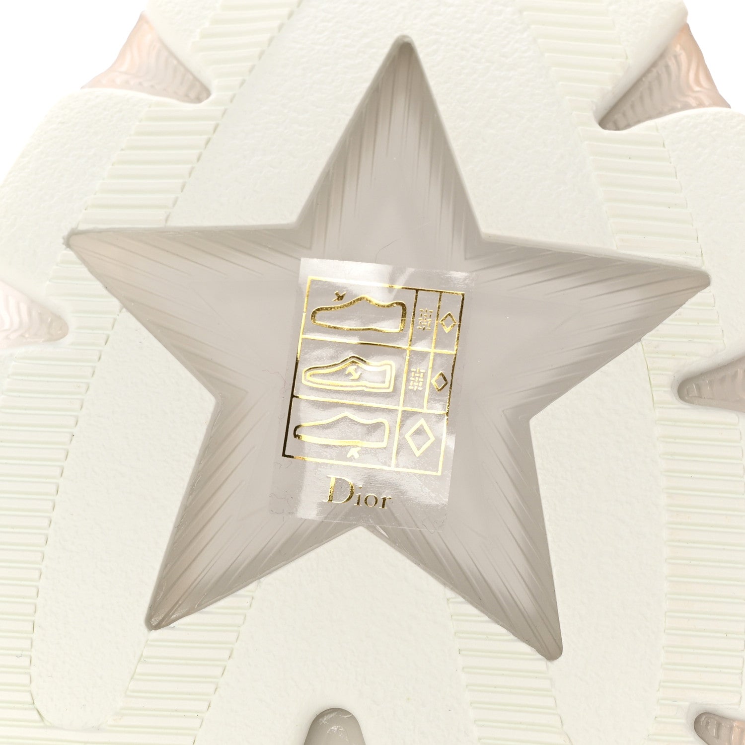 Christian Dior Matte Technical Fabric Mesh Dior Vibe Sneakers 39.5 White Gold 6 of 8