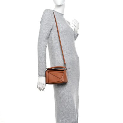 Loewe Calfskin Mini Puzzle Bag Tan 2 of 11