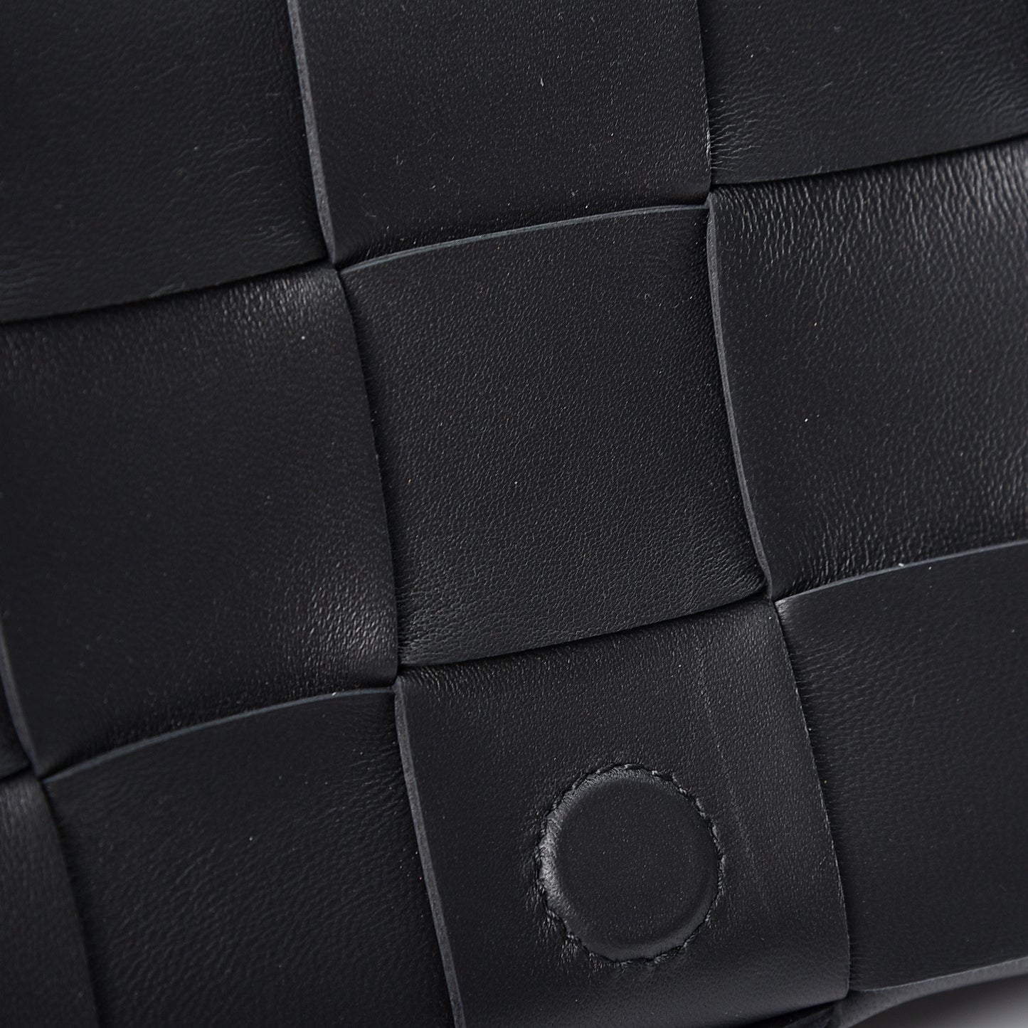 Nappa Maxi Intreccio Cassette Bag Black