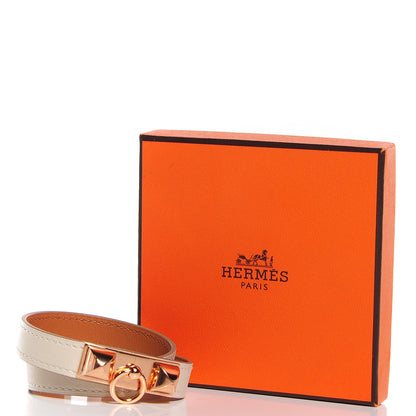 Hermes Swift Rivale Double Tour Bracelet S Craie 8 of 8