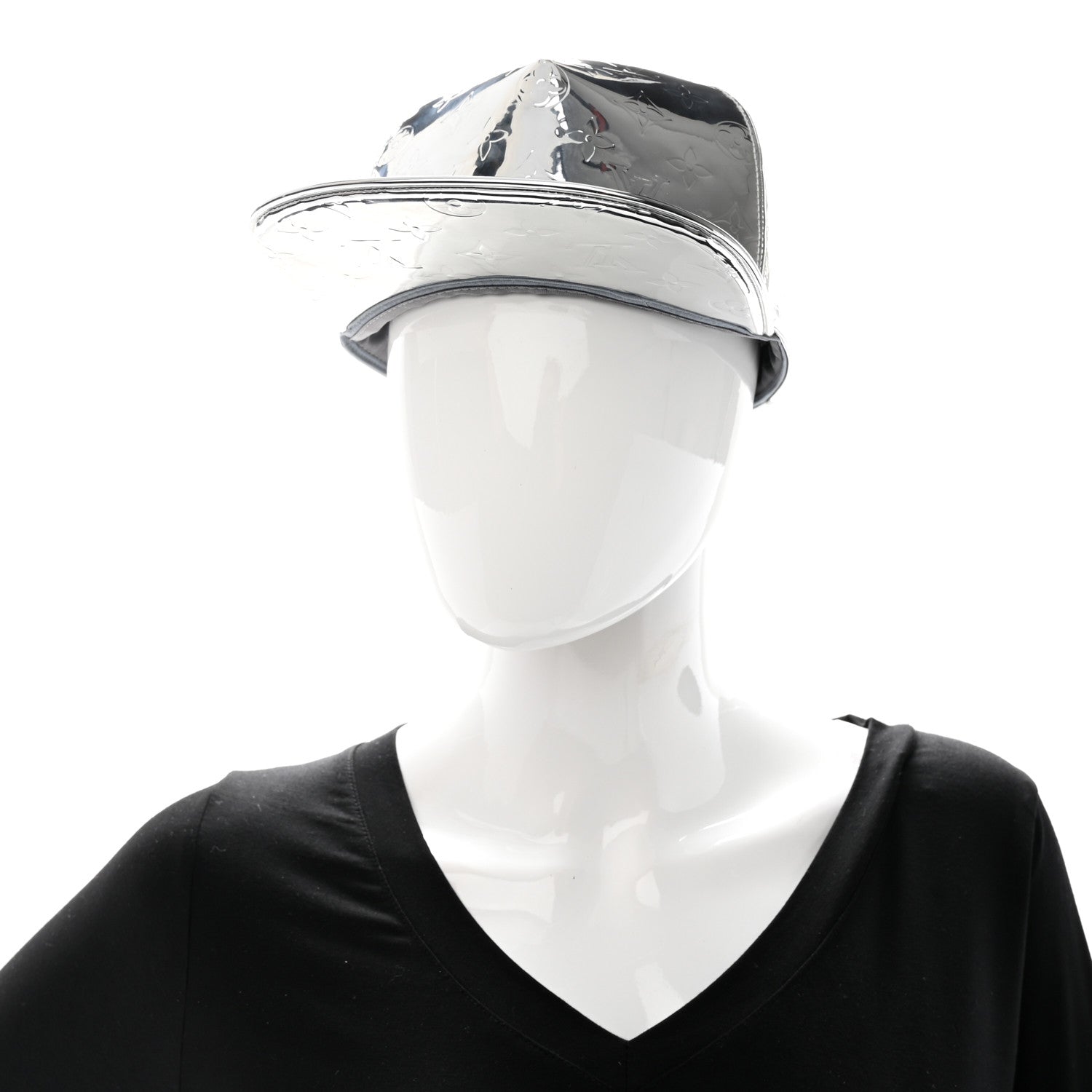 Louis Vuitton Monogram Mirror Mirror Cap 58 Silver 2 of 9