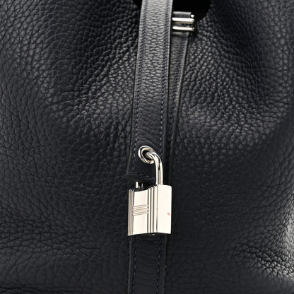 Hermes Taurillon Clemence Picotin Lock 22 MM Bleu Nuit 8 of 12