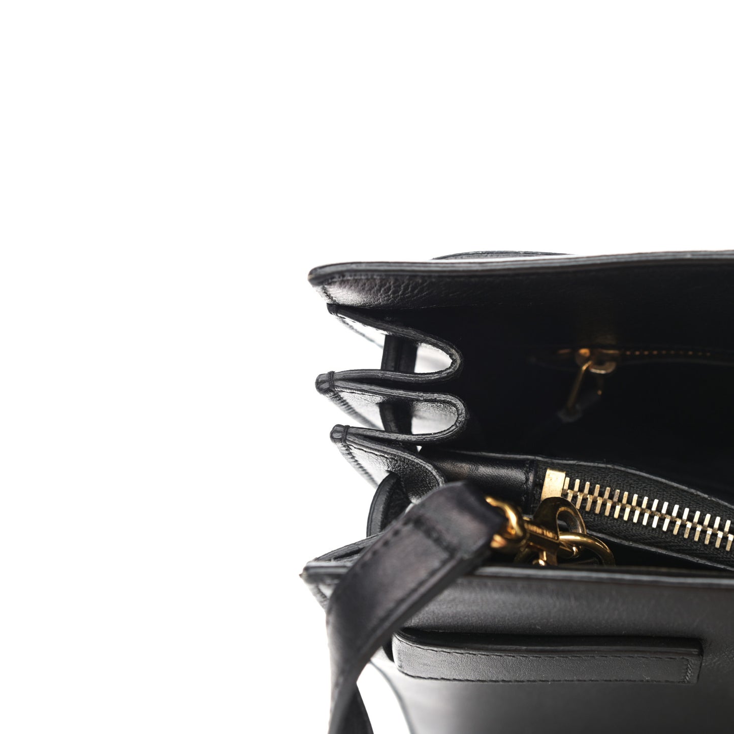 Calfskin Small Sac De Jour Black