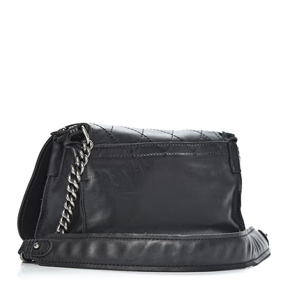 Chanel Calfskin Stitched Small Highlander Messenger Black 3 of 20