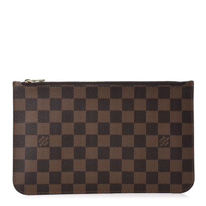 Louis Vuitton Damier Ebene Neverfull MM GM Pochette 1 of 9