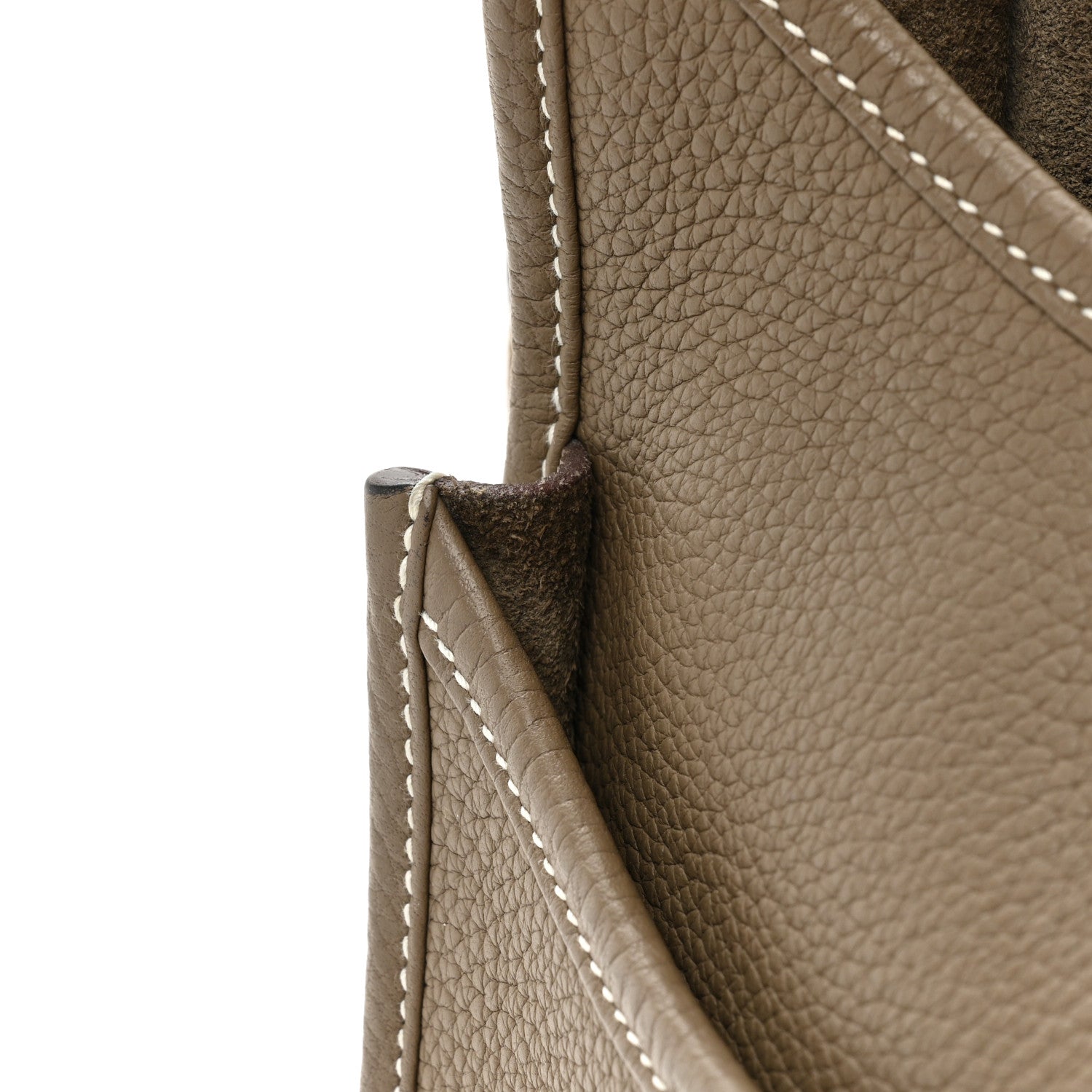 Hermes Taurillon Clemence Evelyne III PM Etoupe 15 of 17