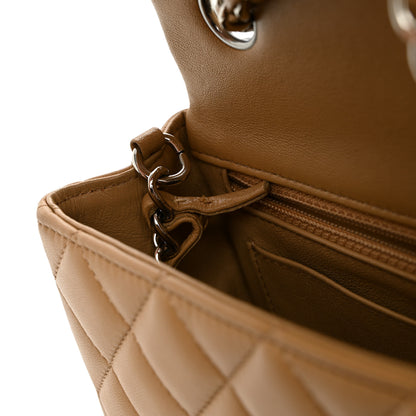 Chanel Lambskin Quilted Mini Rectangular Flap Beige 11 of 13