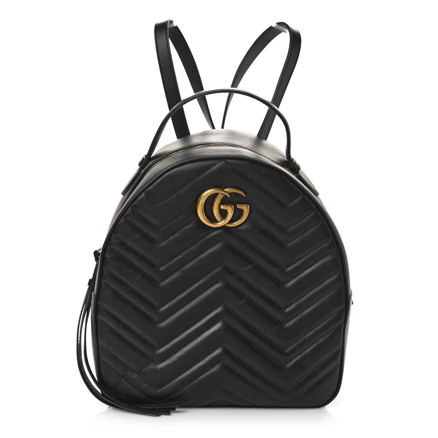 Calfskin Matelasse GG Marmont Dome Backpack Black