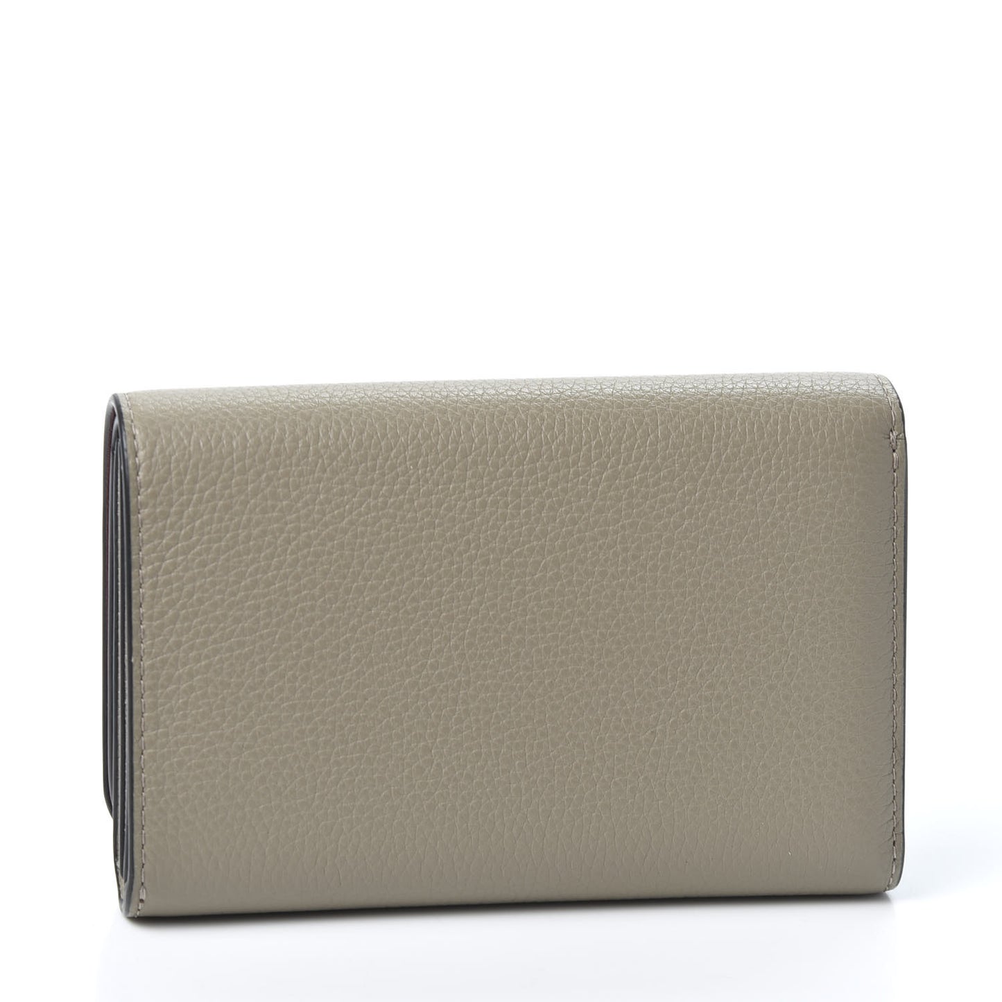 Small Classic Grain Medium Continental French Wallet Solid Grey