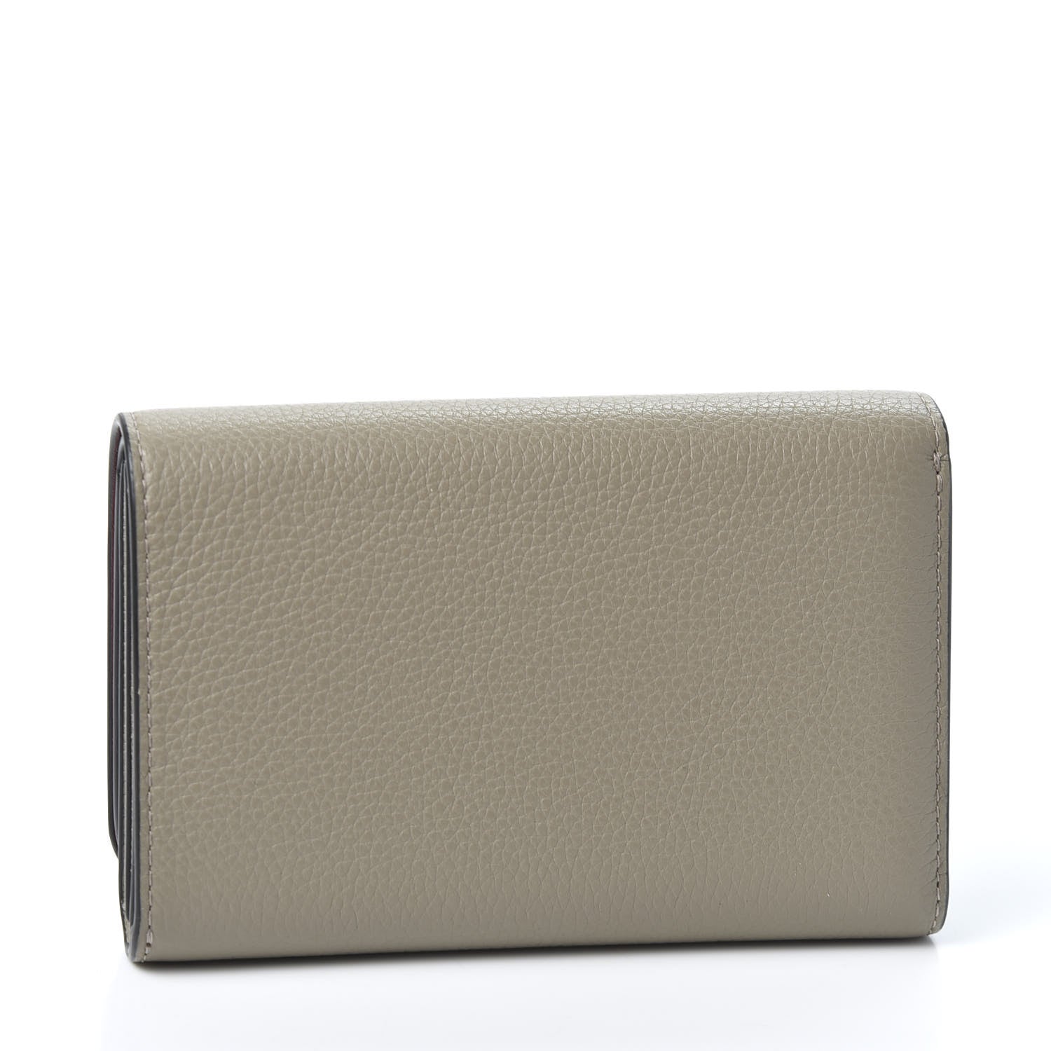 Mulberry Small Classic Grain Medium Continental French Wallet Solid Grey 2 of 9